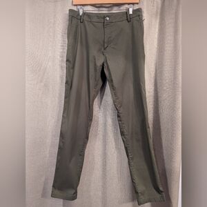 Men's Olive Green 32×32 Birddogs 'Jeff Pesos' Stretch Khakis